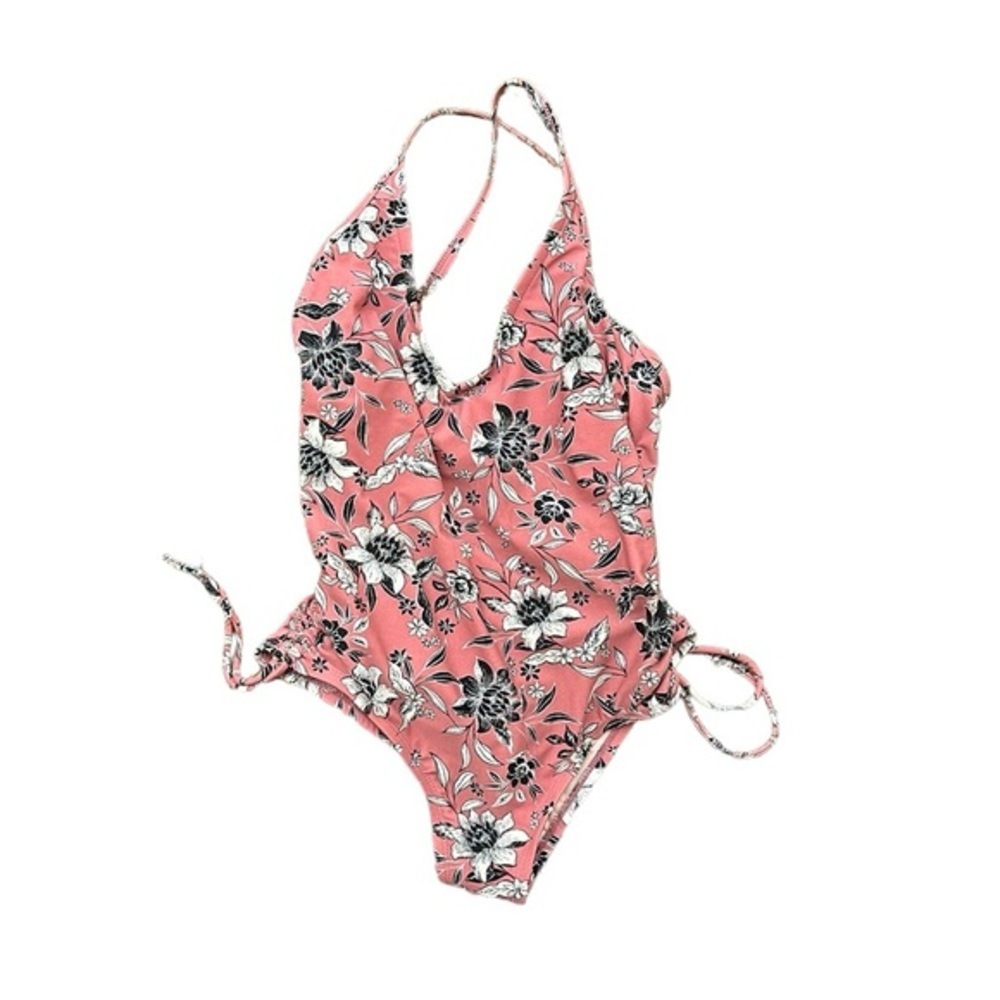 Kona Sol Rose Pink One Piece Swimsuit S